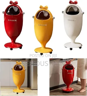 Pedestal Trash Can, a High-End, Light-Luxury Waste Bin 22 Litres