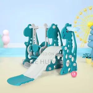 Plastic Swing With Slide For Kids
