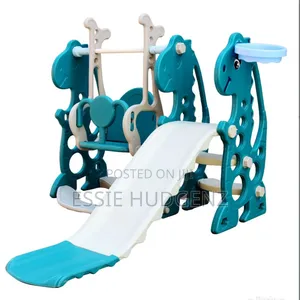 Plastic Swing With Slide For Kids