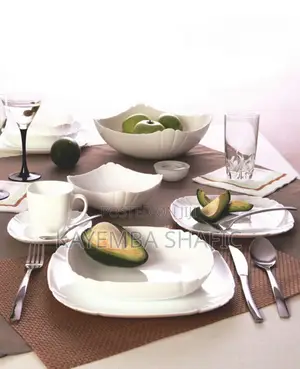 Genuine Luminarc Lotusia White Dinner Plates – 1 Dozen (12 Pcs)