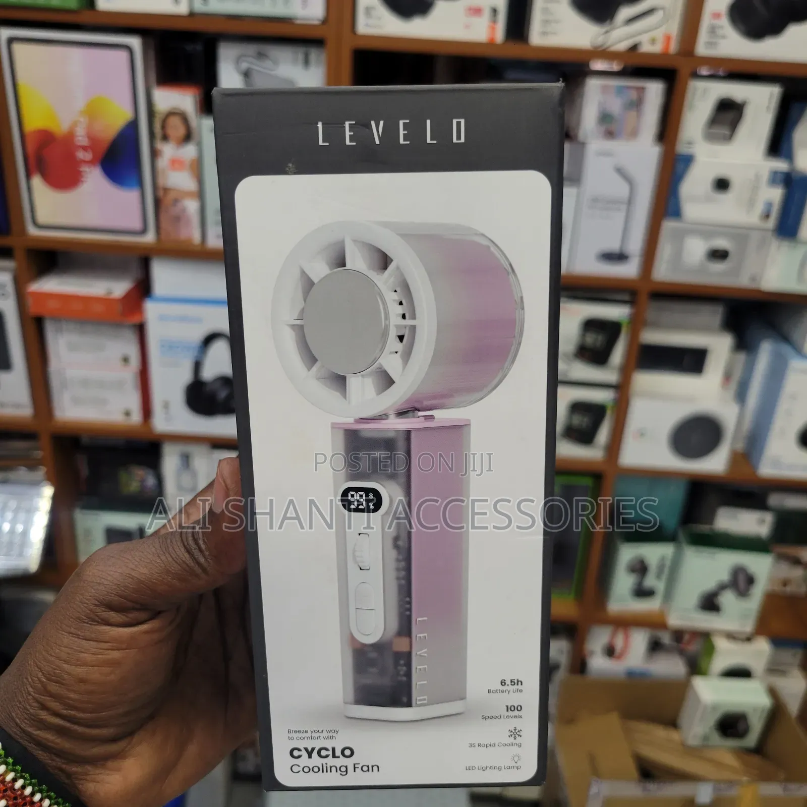 Levelo Handheld Cyclo Cooling Mini Fan