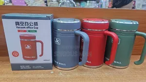 600ml Double Wall Insulated Stainless Steel Office Cup.