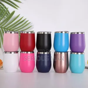 Double-Wall Vacuum Insulated Stemless Wine Tumblers