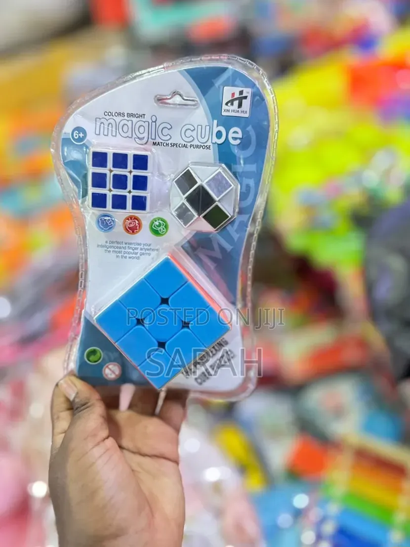 Generic Hh-010 Plastic Magic Cube and Snake Puzzle Set.