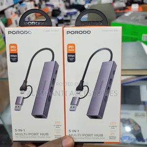 Porodo 5-in-1 Multi-Port Hub