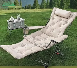 Cotton Cushion Reclining Folding Chair With 4-Position