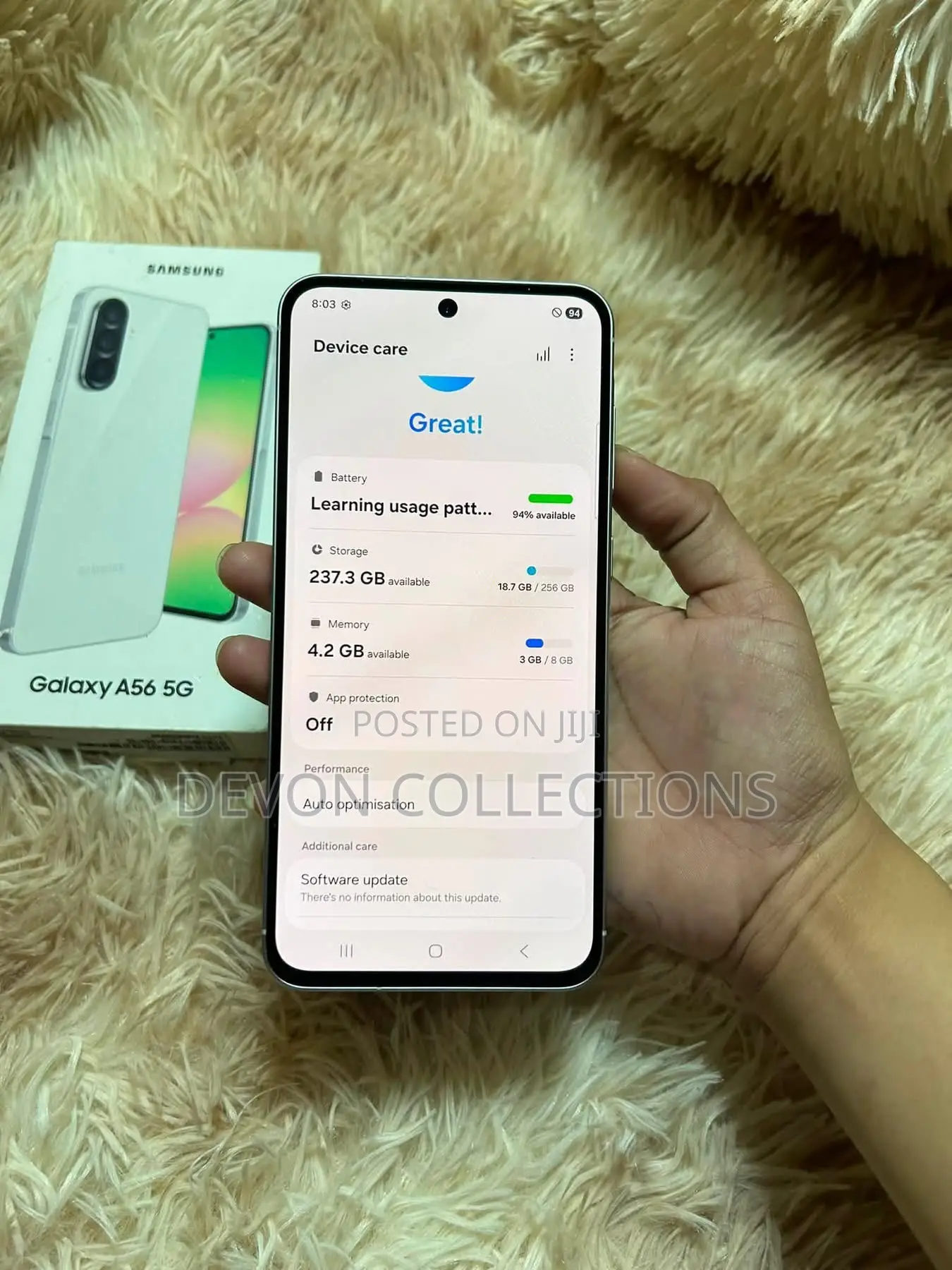 New Samsung Galaxy A56 256 GB White