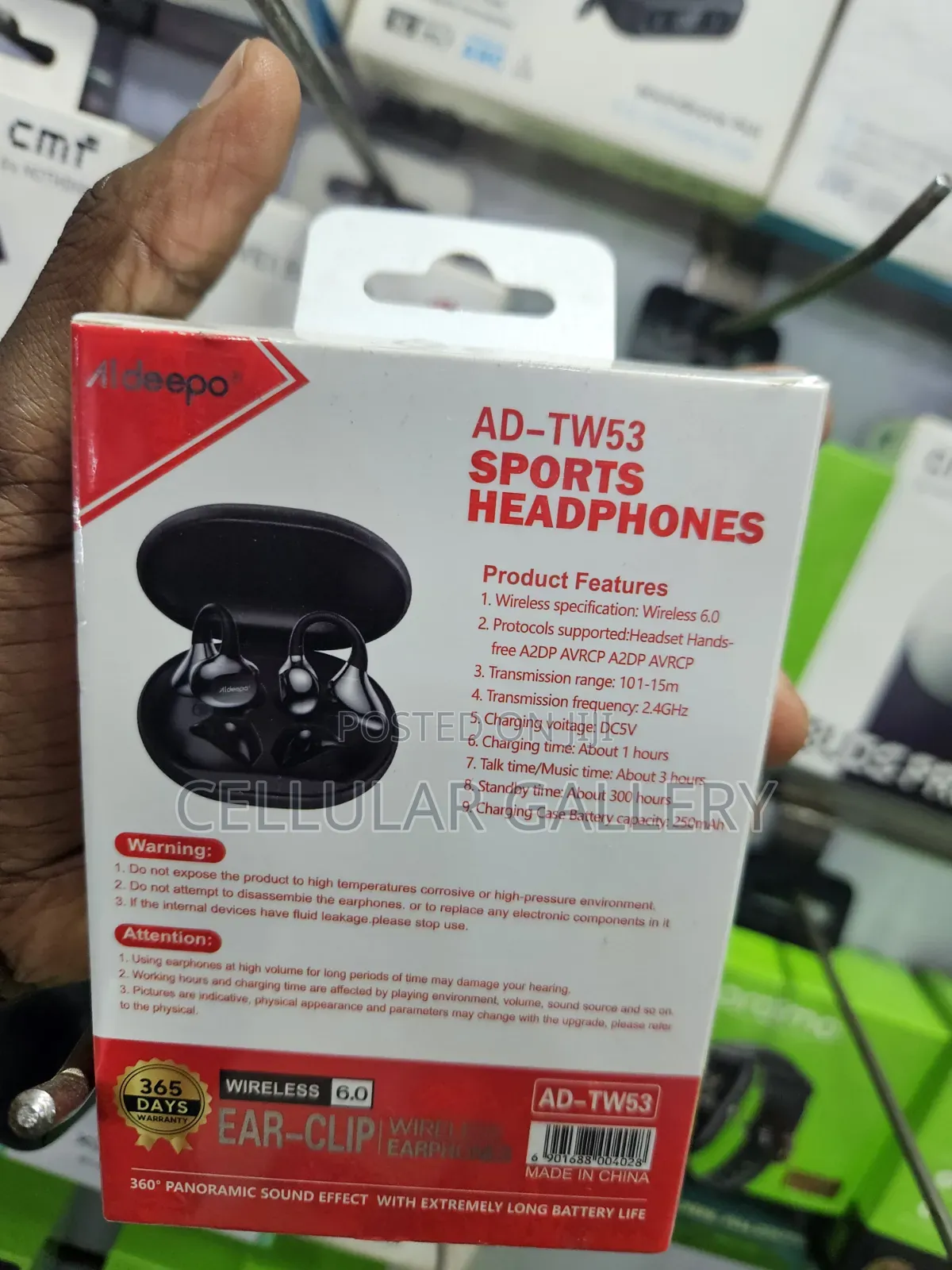 Aldeepo Ear-Clip Ad-Tw53