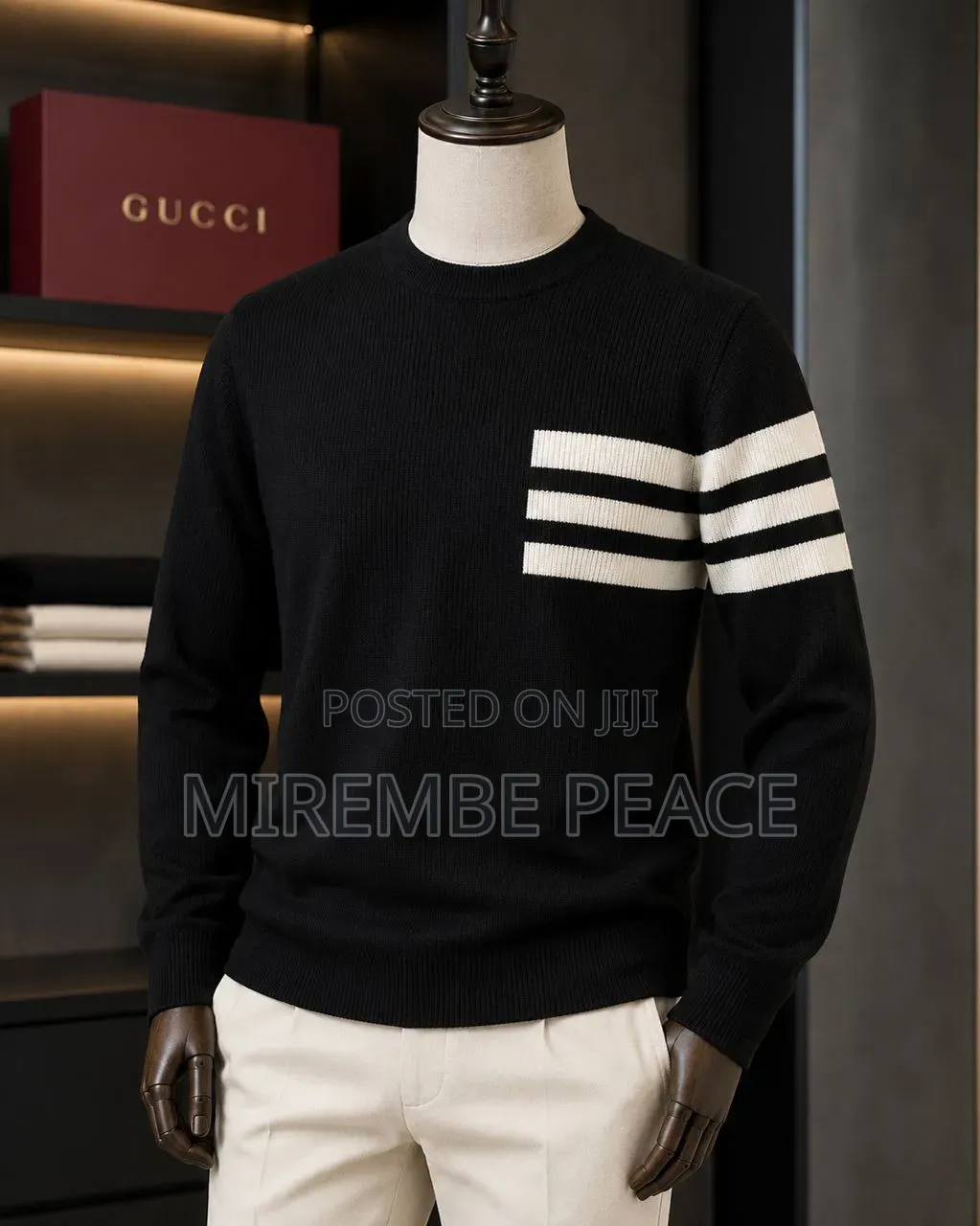 One Sided Strips Sweatshirts