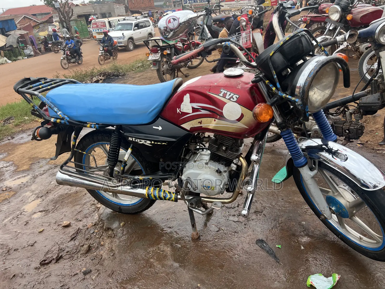 TVS XL 100 2019 Red
