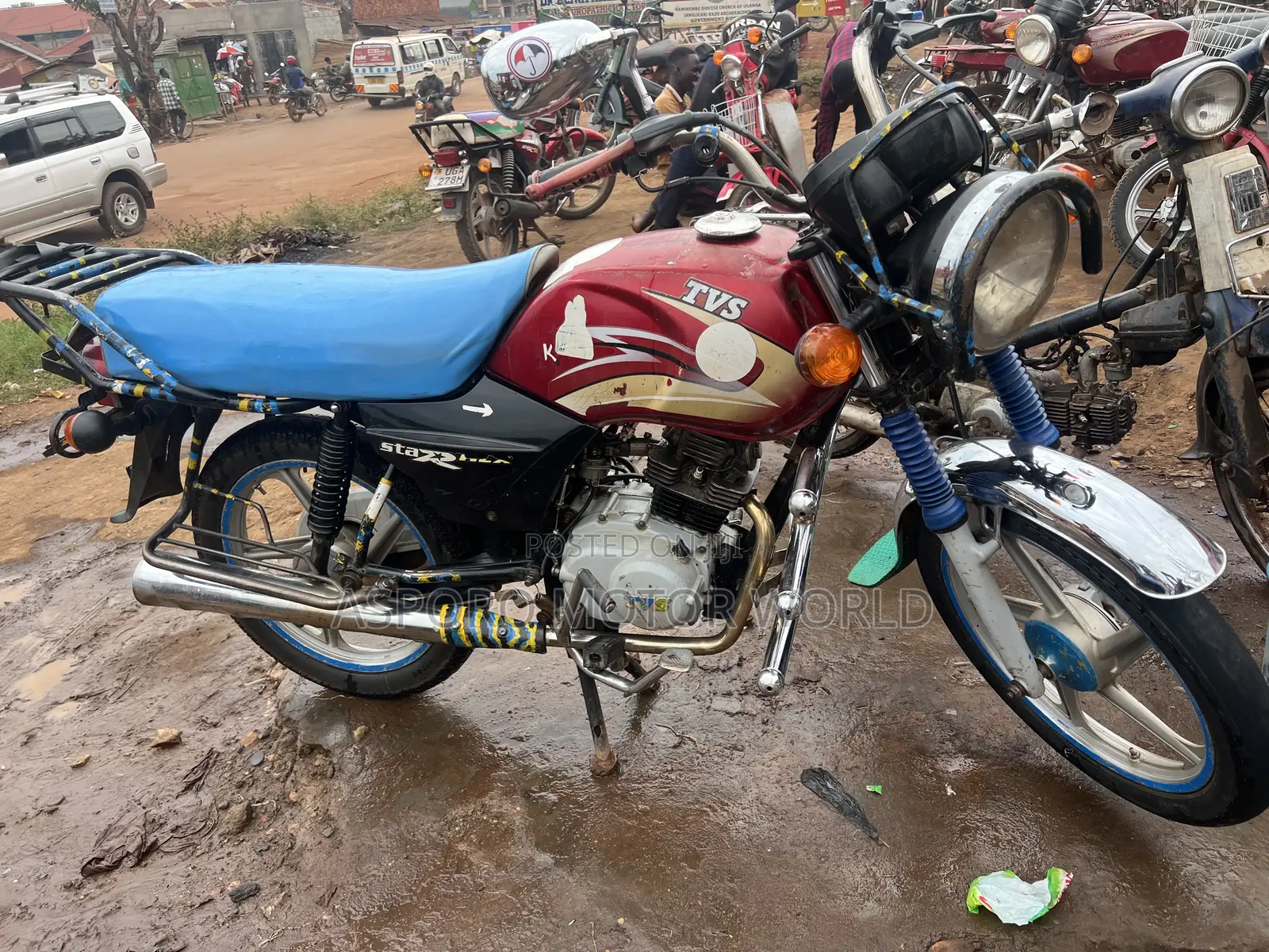 TVS XL 100 2019 Red