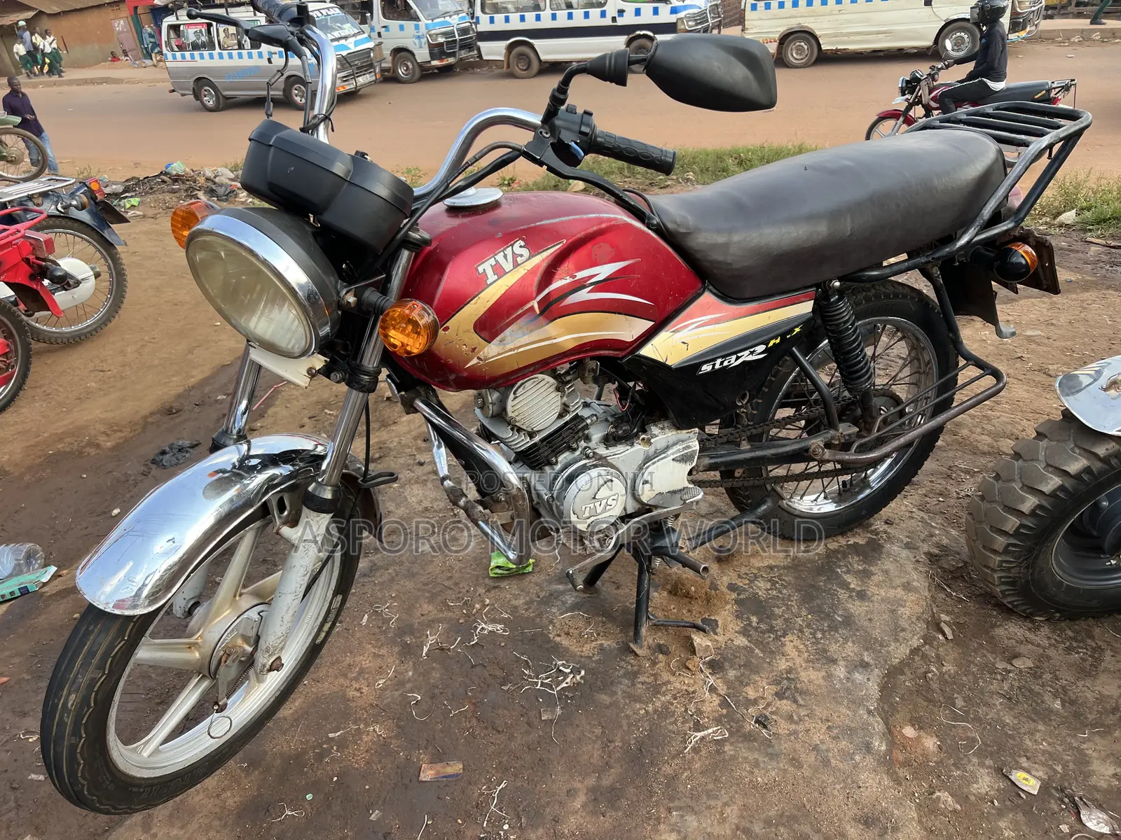 TVS XL 100 2019 Red