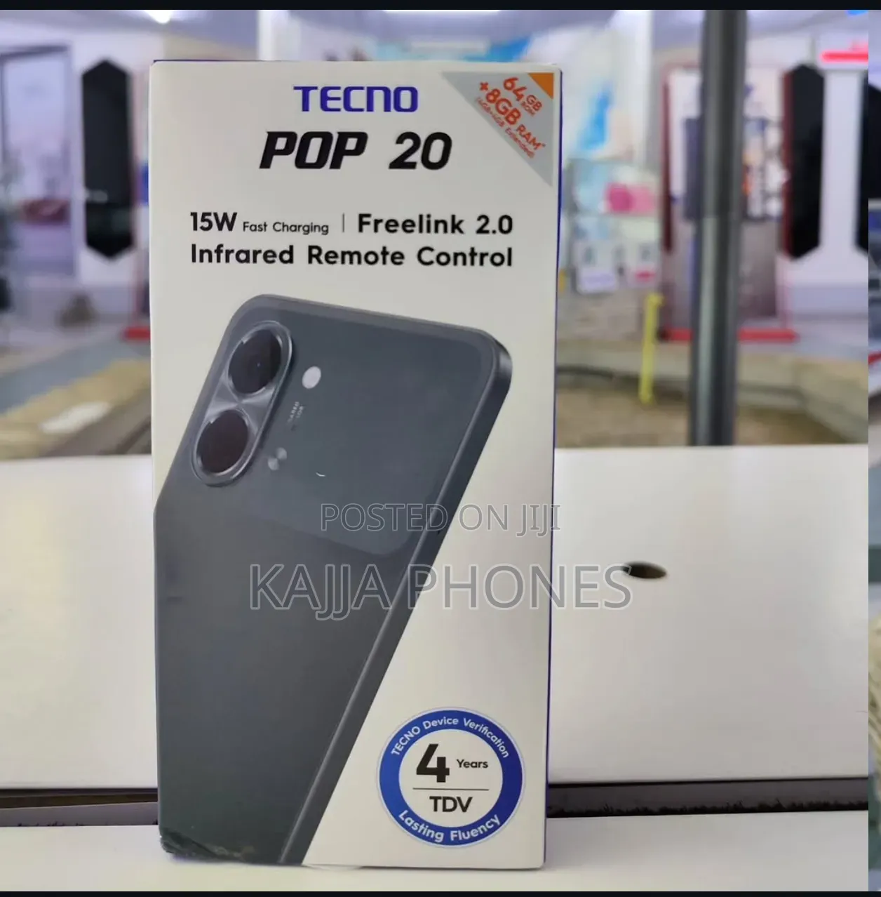 New Tecno Pop 20 128 GB Black