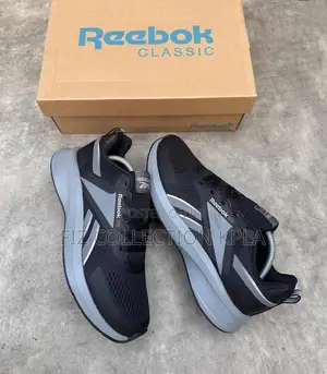 Original Reebok Pulse Runner Black Grey Running Shoes