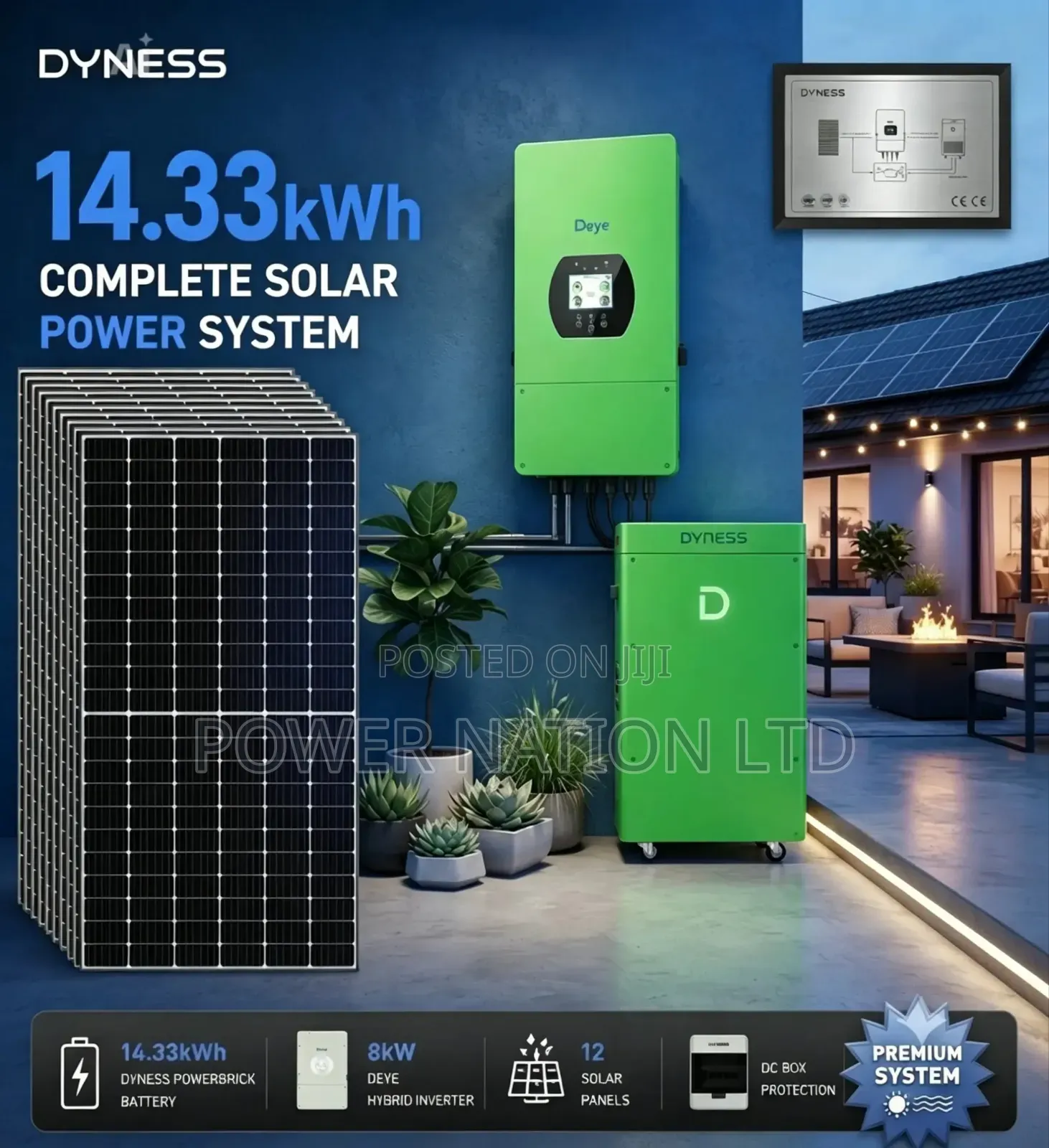 14kwh Taboo 48kwh Lithium Solar System Full Kit