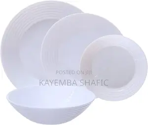 Original Luminarc Harena White Dinner Plates (1 Dozen / 12 Pieces)