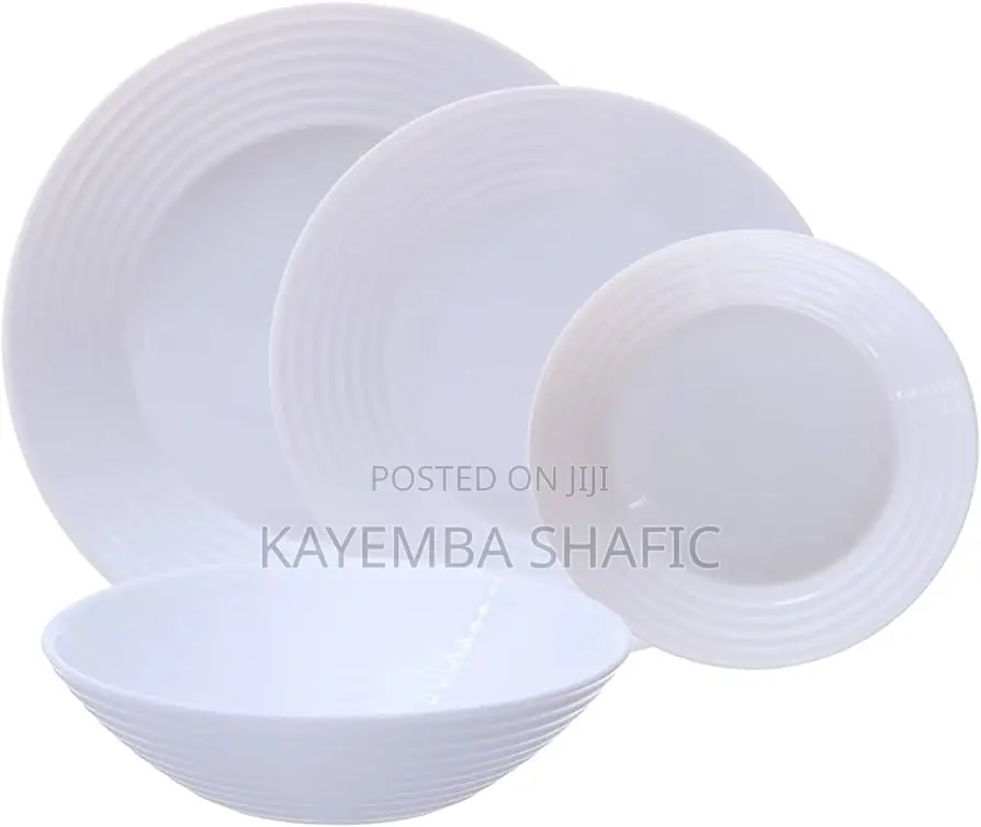 Original Luminarc Harena White Dinner Plates (1 Dozen / 12 Pieces)