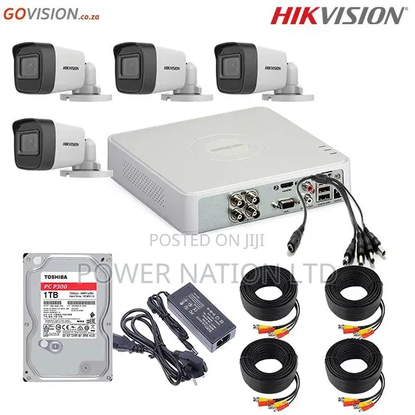 4 Channel Govision CCTV Camera Complete Set
