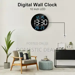 Digital Led Round Wall Clock