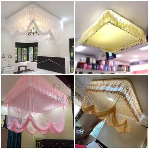 Rise and Drop Ceiling Mosquito Net