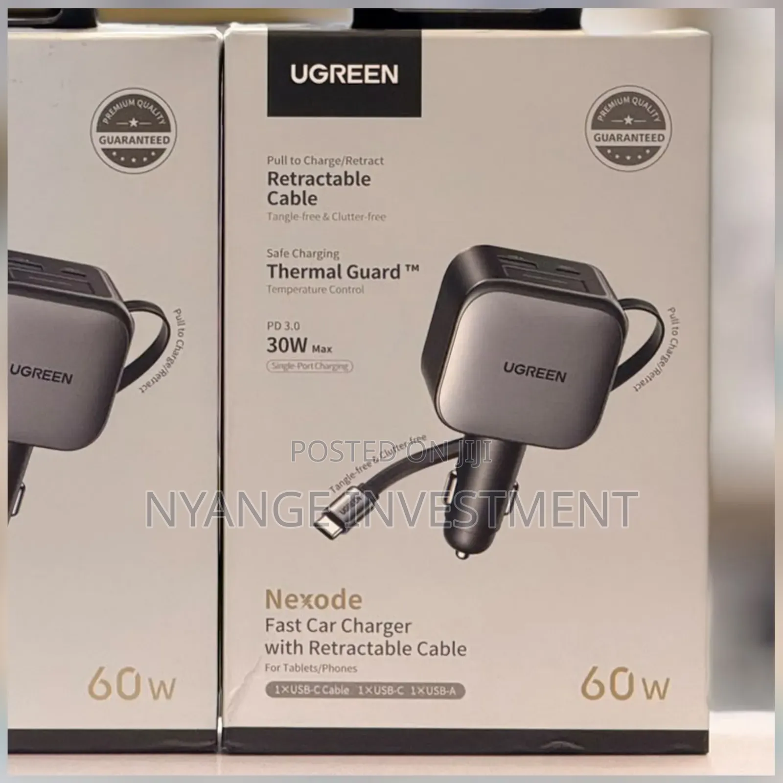Ugreen Nexode 60w Fast Car Charger