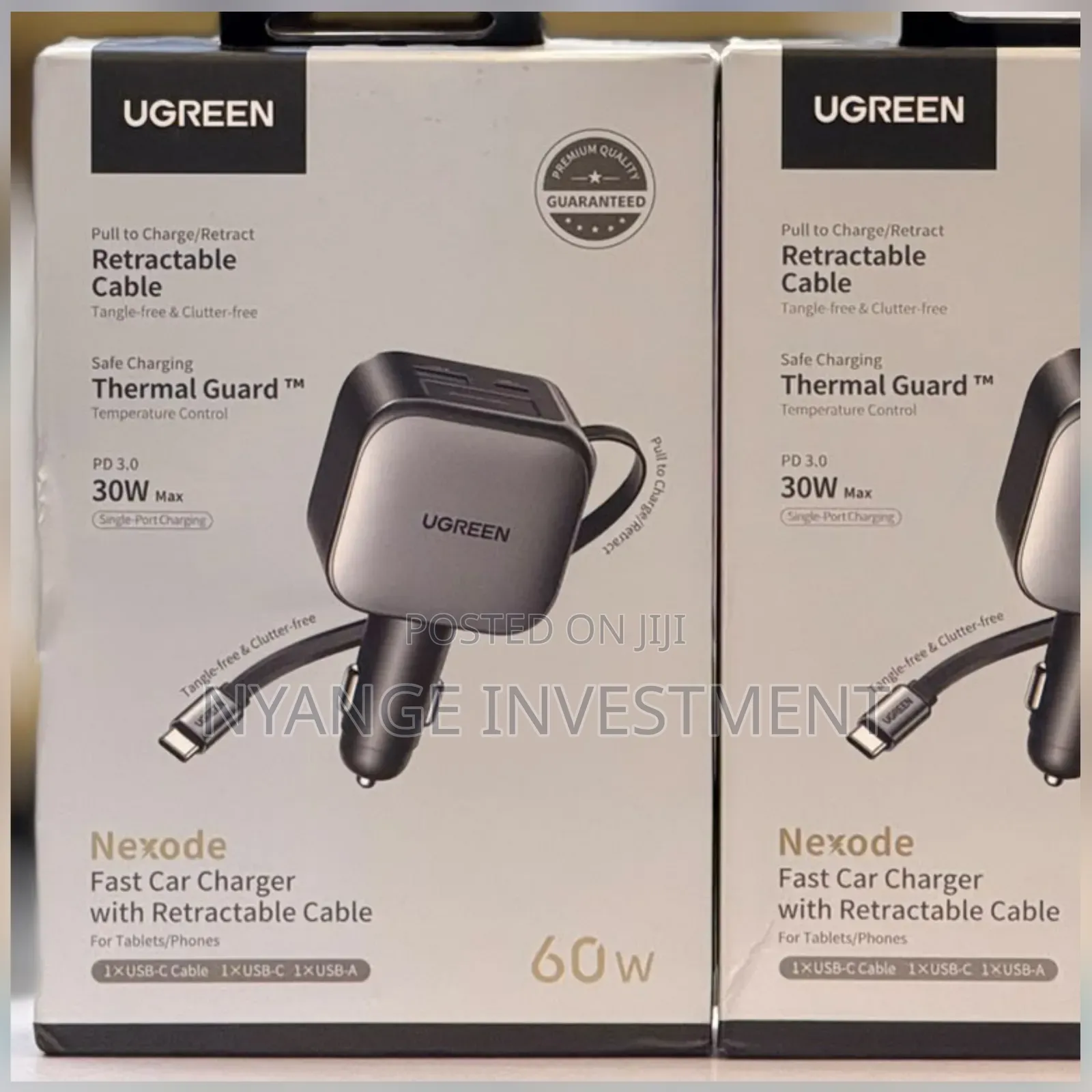 Ugreen Nexode 60w Fast Car Charger