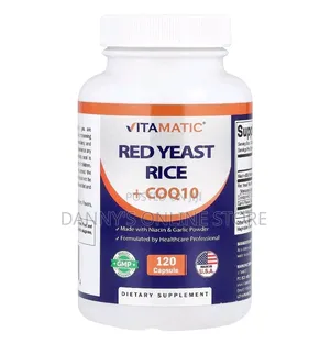 Red Yeast Rice, 1200mg, Plus Coq10 and Garlic, 120 Capsules