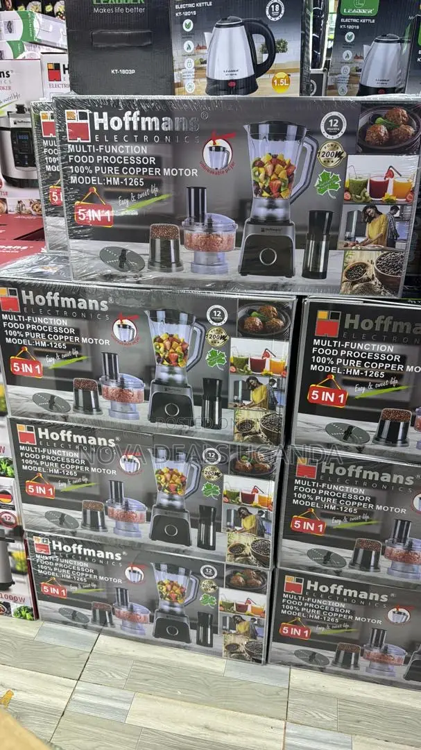 Hoffmans 5-in-1 Multi-Function Food Processor 1200w Hm-1265
