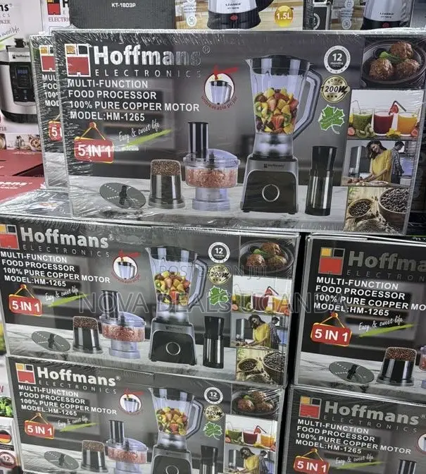 Hoffmans 5-in-1 Multi-Function Food Processor 1200w Hm-1265
