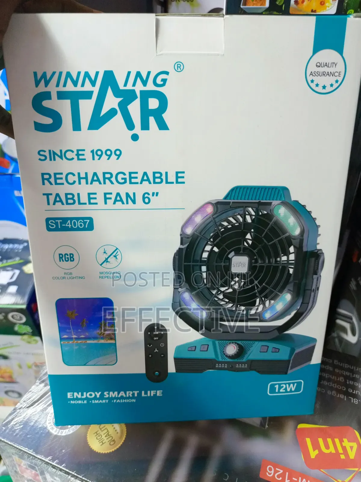 Rechargeable Table Fan