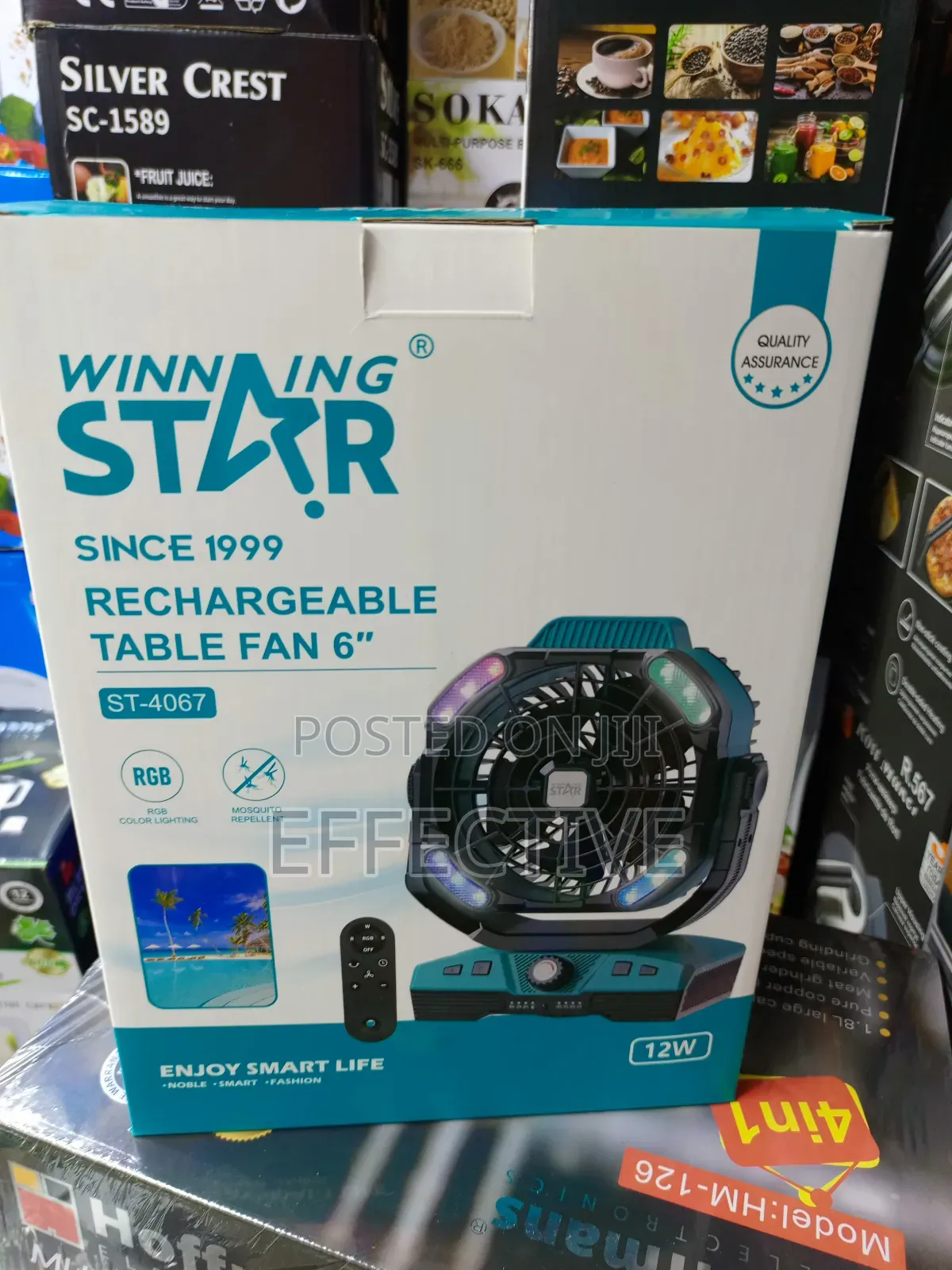 Rechargeable Table Fan