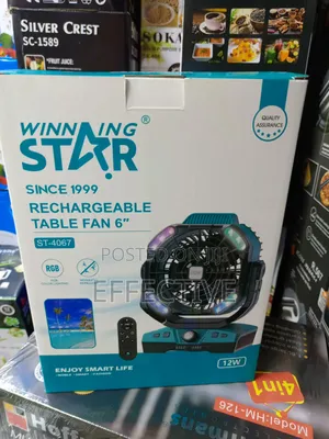 Rechargeable Table Fan