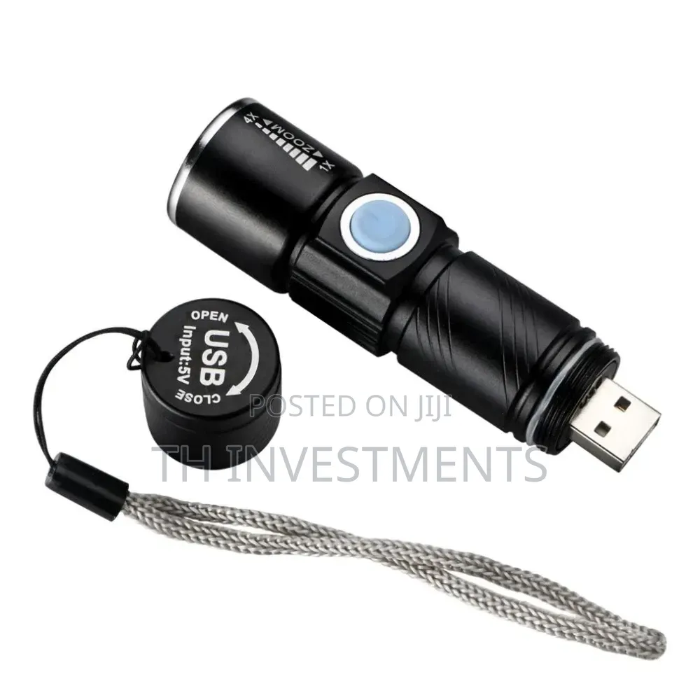 Mini Usb Rechargeable Flashlight Multifunctional Torch