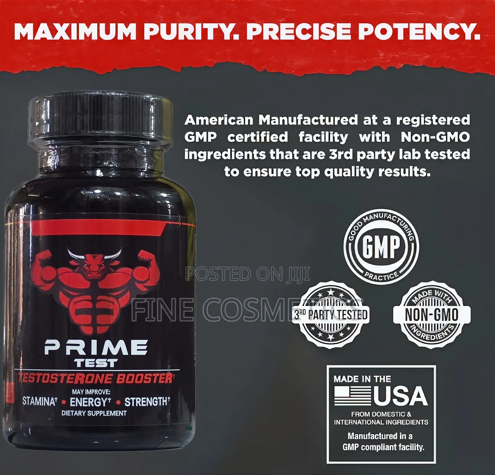 Prime Test Testosterone Booster Manpower Sex Stamina Test Level Enhanc