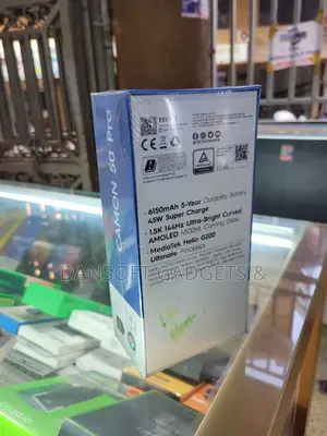 New Tecno Camon 50 Pro 256 GB Black