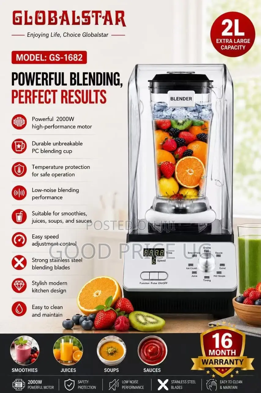Globalstar Gs-1682 Commercial-Style Blender