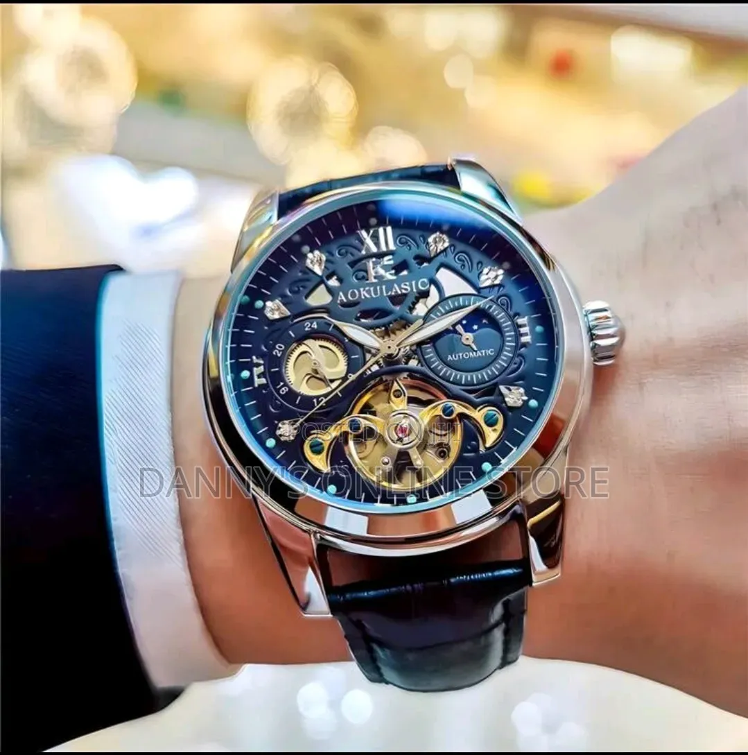 Fensir Luxury Automatic Mechanical Watch With Moon Phase and Luminous.