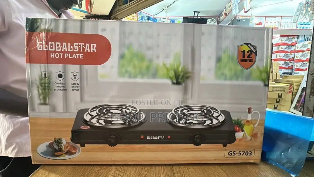 Globalstar Double Burner Coil Hot Plate (Model Gs-5703
