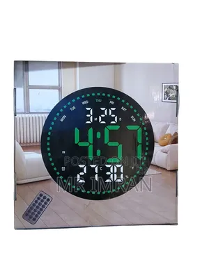 Round Led Digital Wall Clock