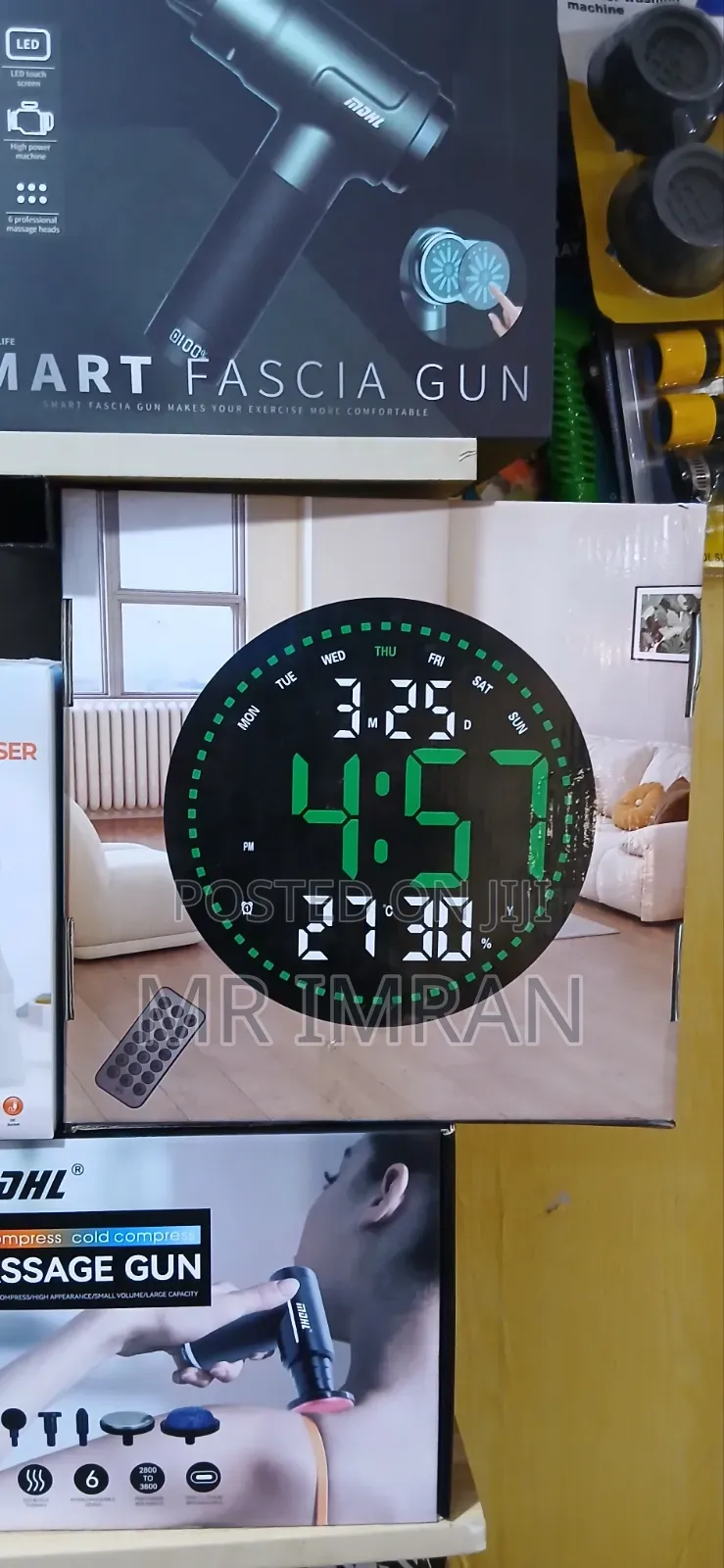 Round Led Digital Wall Clock