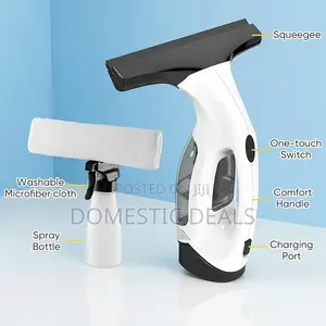 Cordless Window Vacuum Squeegee With Detachable Water Tank