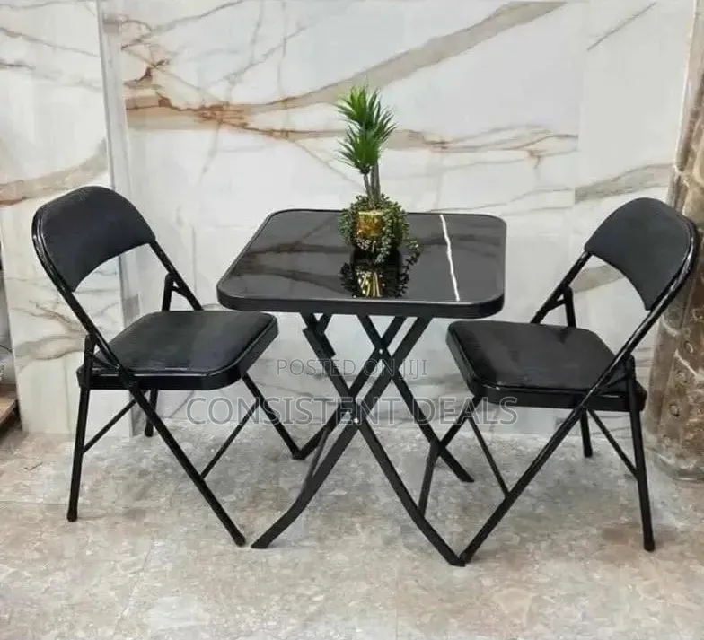 Foldable Table With 2 Chair Set