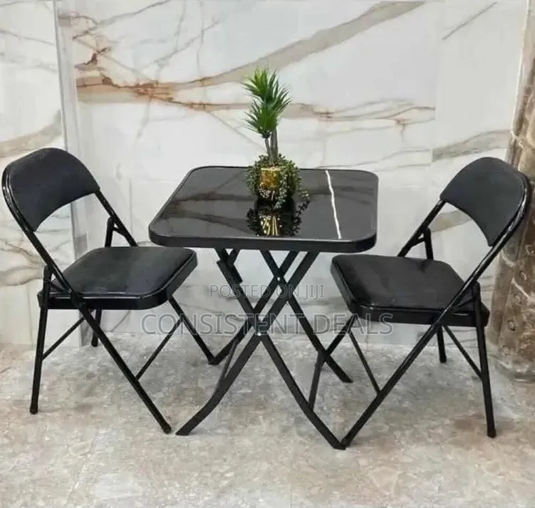 Foldable Table With 2 Chair Set
