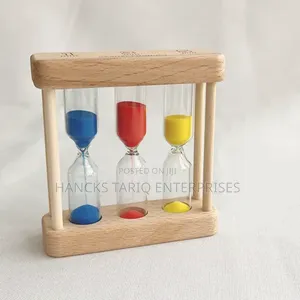 3-in-1 Wooden Hourglass Timer Set