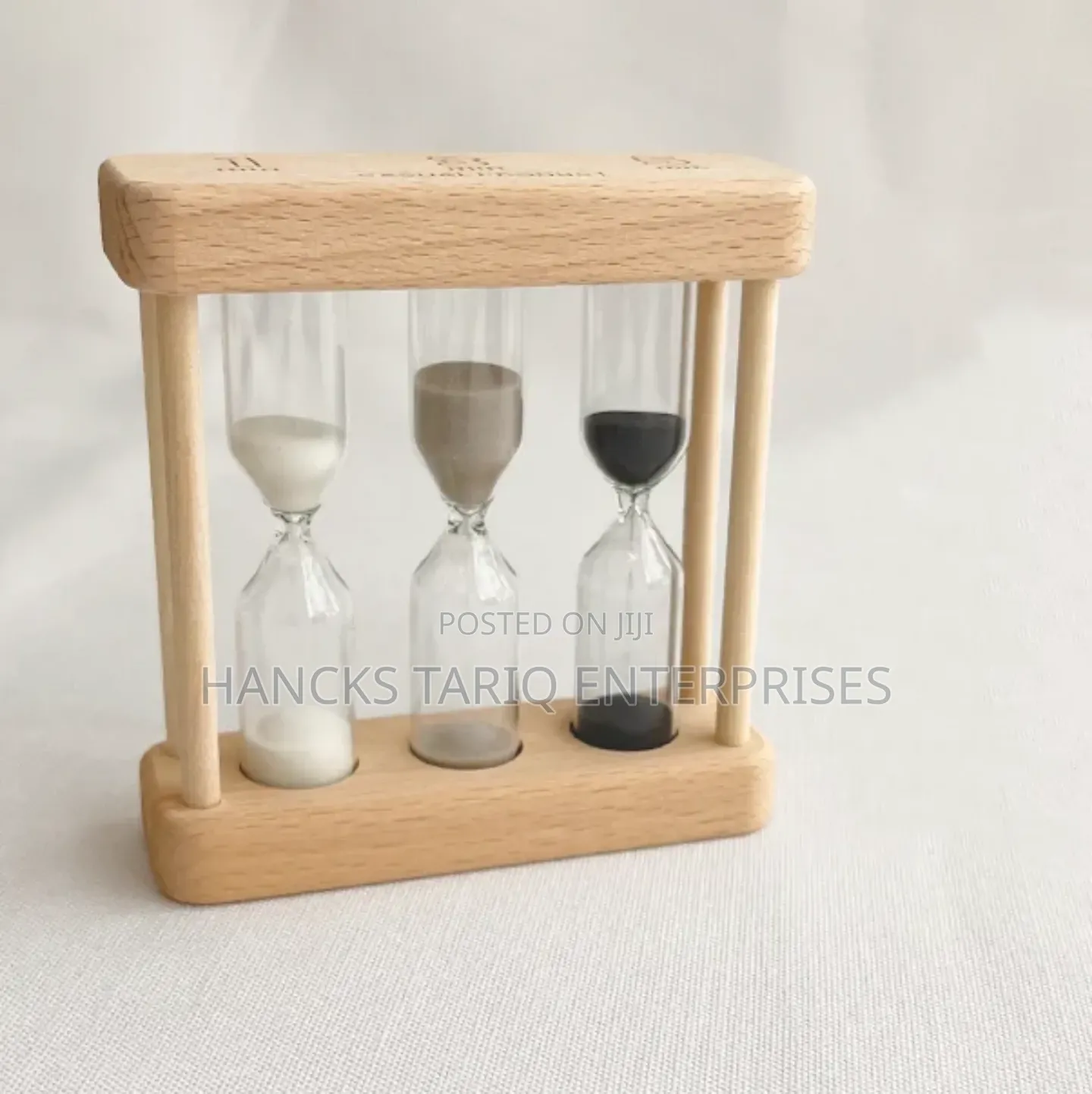3-in-1 Wooden Hourglass Timer Set