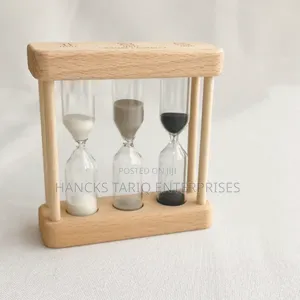 3-in-1 Wooden Hourglass Timer Set