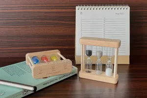 3-in-1 Wooden Hourglass Timer Set