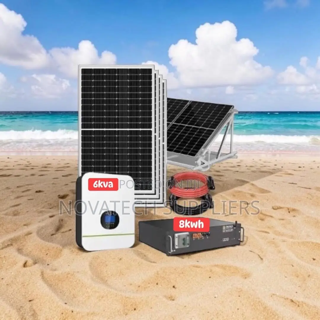 8kwh 48v Lithium Hybrid Solar System | 6kva | 8x620w Panels