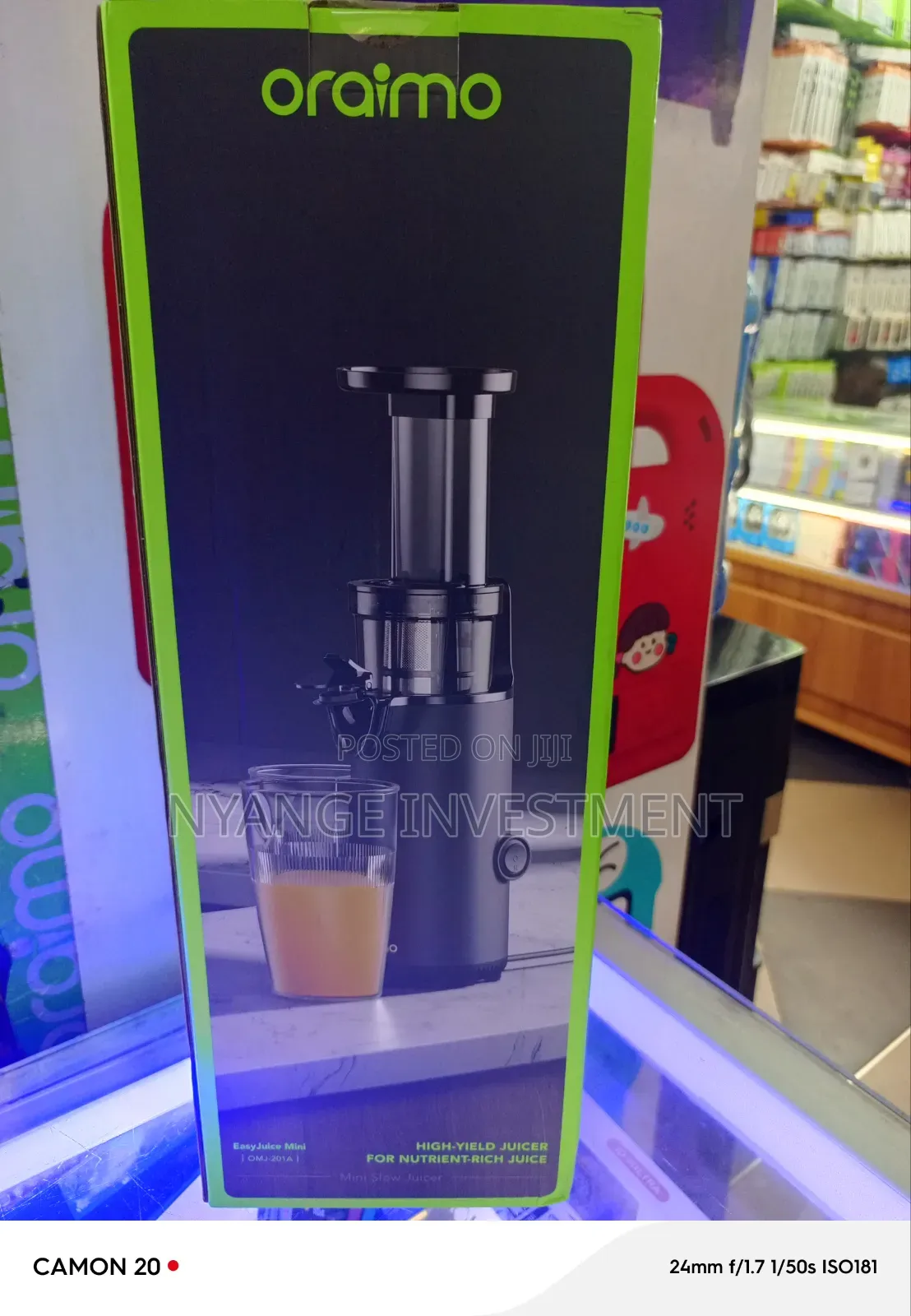 Oraimo Easyjuice Mini (Model Omj-201a) Portable Slow Juicer.