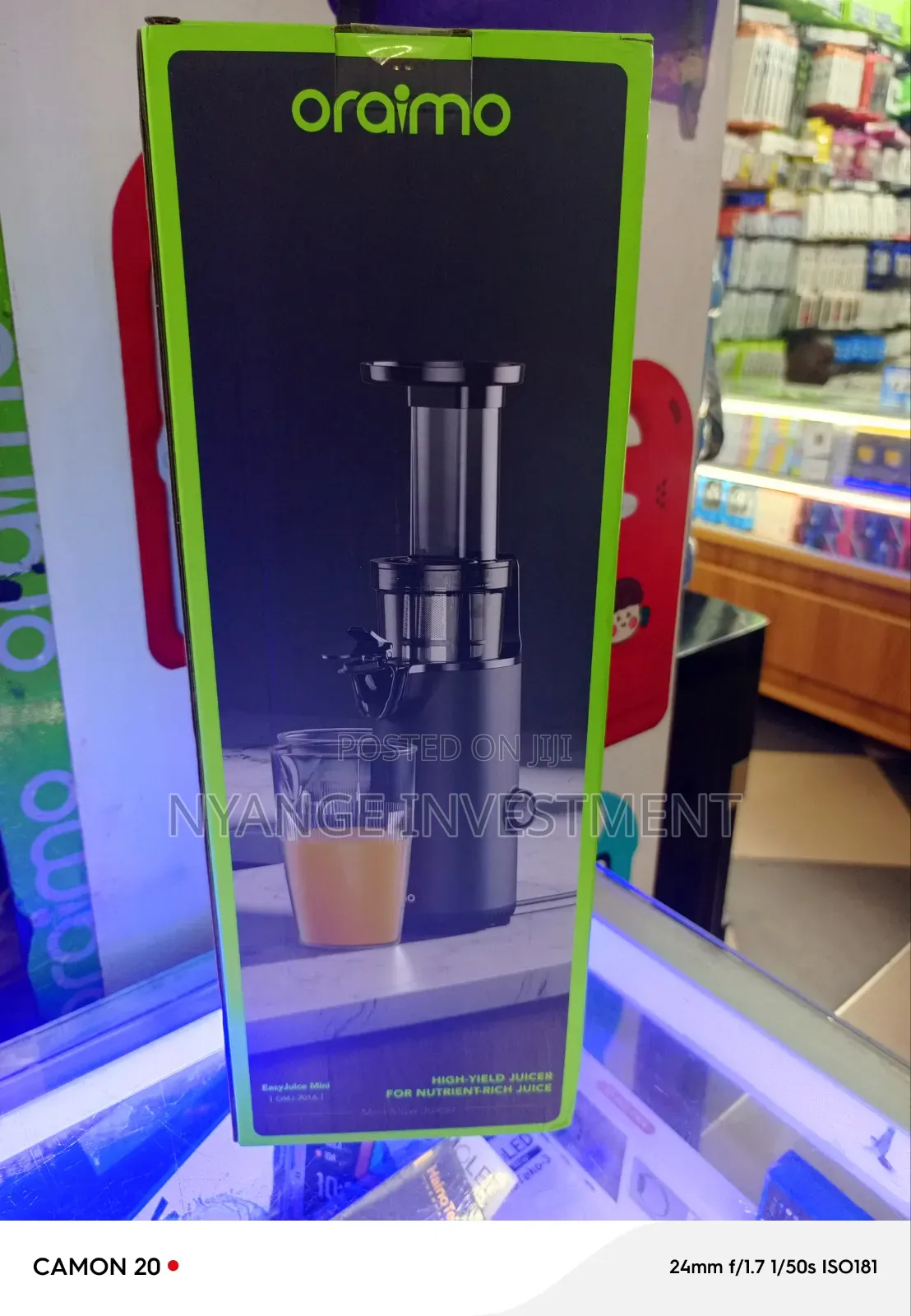 Oraimo Easyjuice Mini (Model Omj-201a) Portable Slow Juicer.